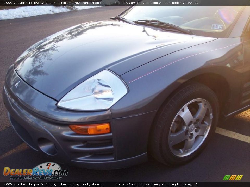 2005 Mitsubishi Eclipse GS Coupe Titanium Gray Pearl / Midnight Photo #14