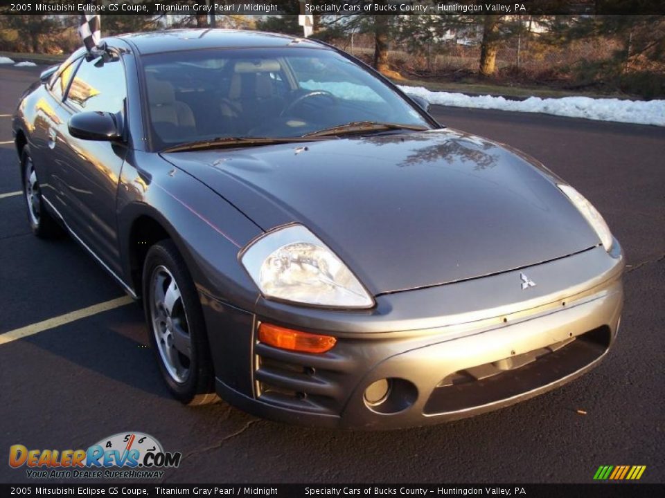 2005 Mitsubishi Eclipse GS Coupe Titanium Gray Pearl / Midnight Photo #27