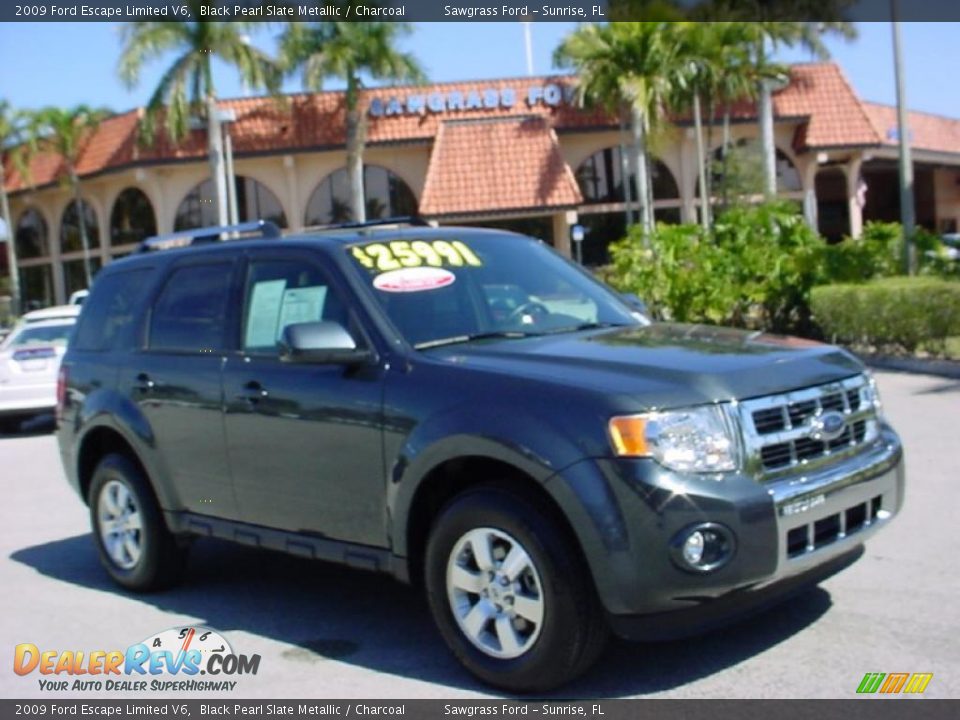 2009 Ford Escape Limited V6 Black Pearl Slate Metallic / Charcoal Photo #1