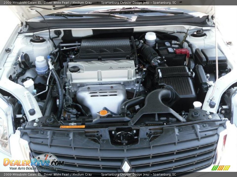 2009 Mitsubishi Galant ES Dover White Pearl / Medium Gray Photo #20