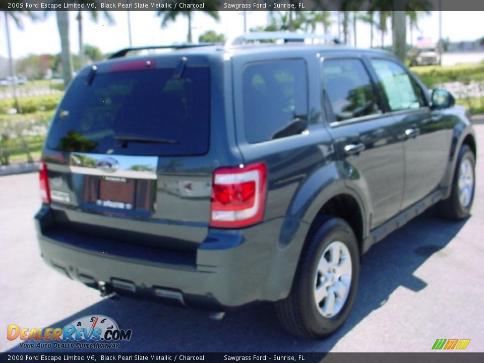 2009 Ford Escape Limited V6 Black Pearl Slate Metallic / Charcoal Photo #3