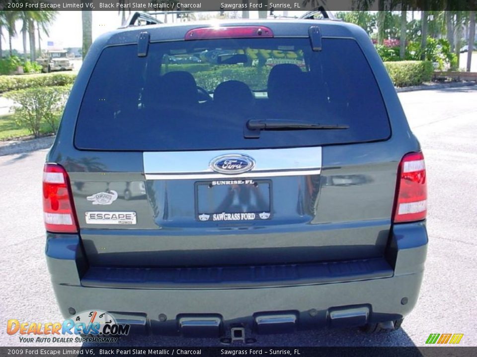 2009 Ford Escape Limited V6 Black Pearl Slate Metallic / Charcoal Photo #4