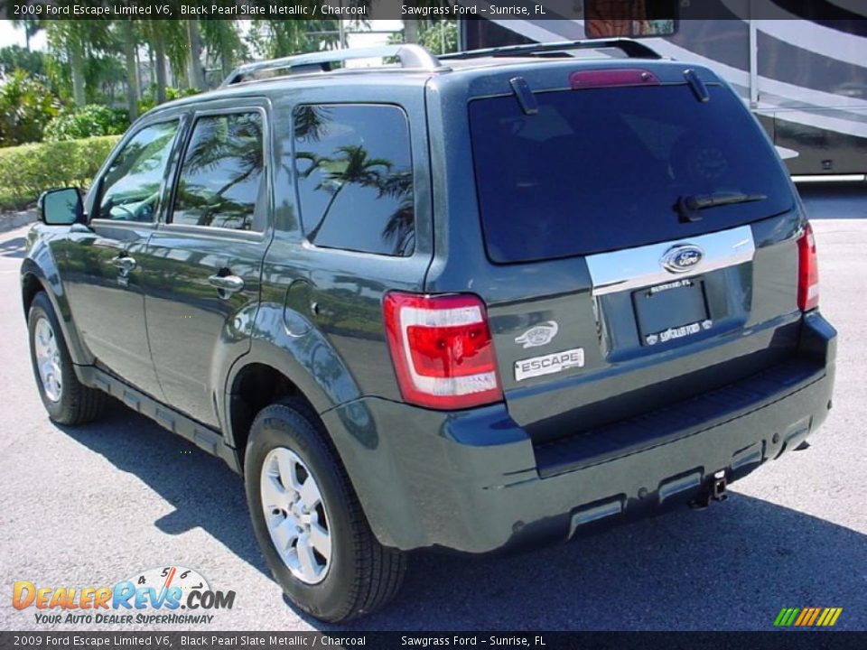 2009 Ford Escape Limited V6 Black Pearl Slate Metallic / Charcoal Photo #6