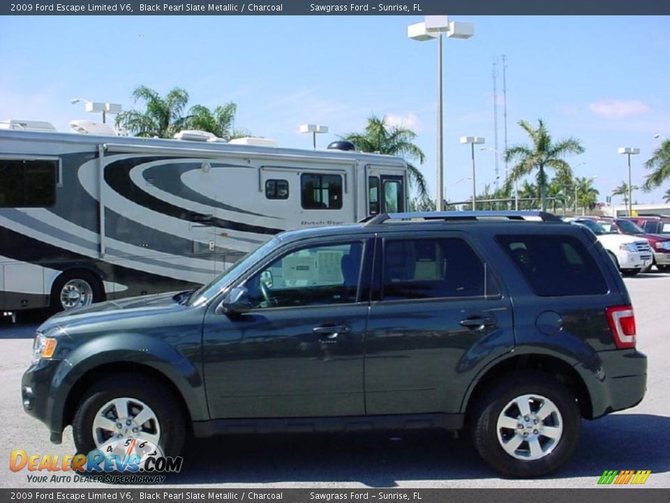 2009 Ford Escape Limited V6 Black Pearl Slate Metallic / Charcoal Photo #7