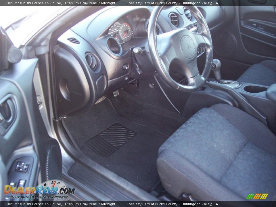 2005 Mitsubishi Eclipse GS Coupe Titanium Gray Pearl / Midnight Photo #36