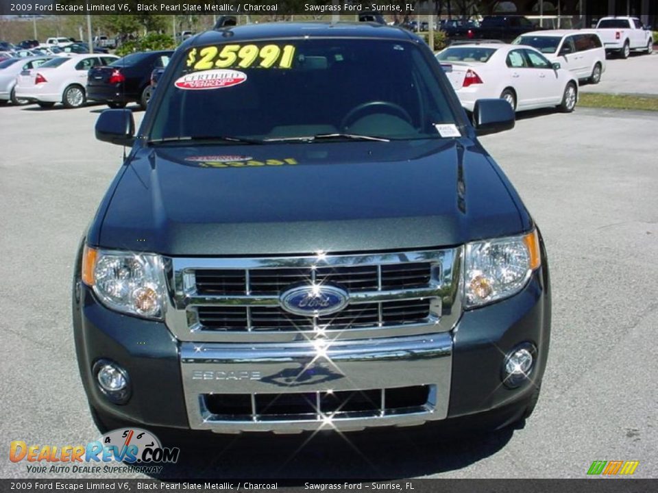 2009 Ford Escape Limited V6 Black Pearl Slate Metallic / Charcoal Photo #9