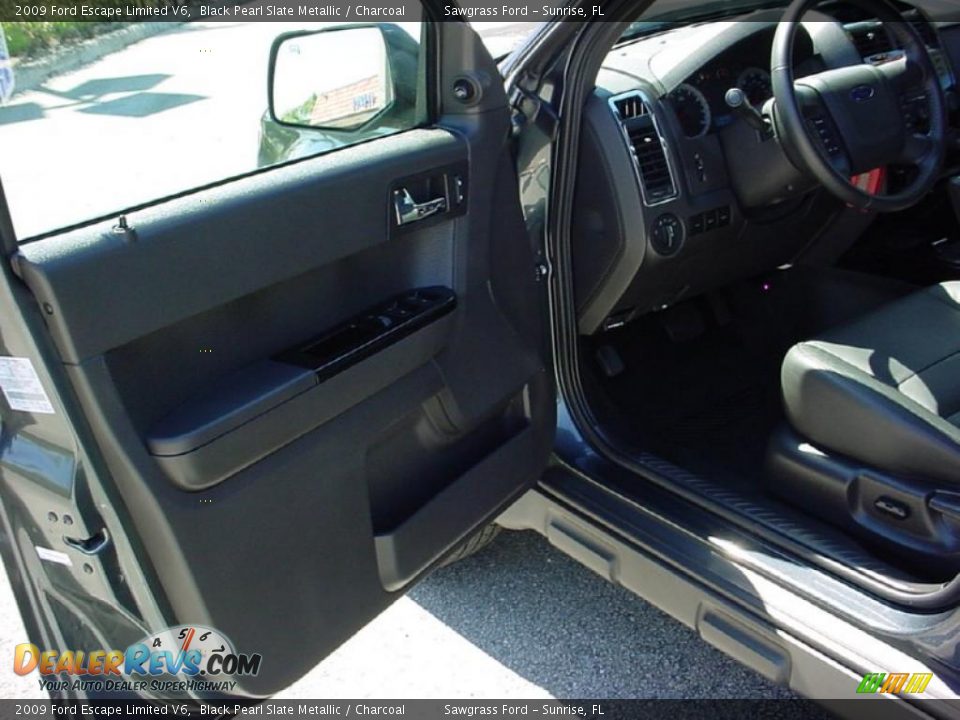2009 Ford Escape Limited V6 Black Pearl Slate Metallic / Charcoal Photo #10
