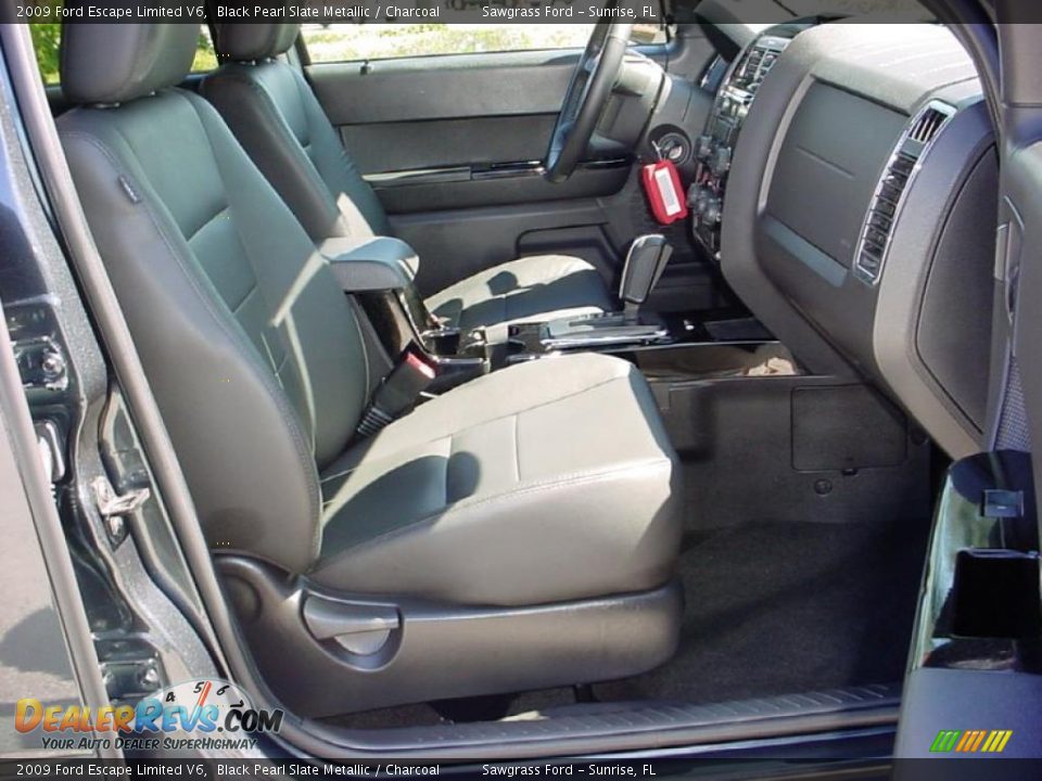 2009 Ford Escape Limited V6 Black Pearl Slate Metallic / Charcoal Photo #12