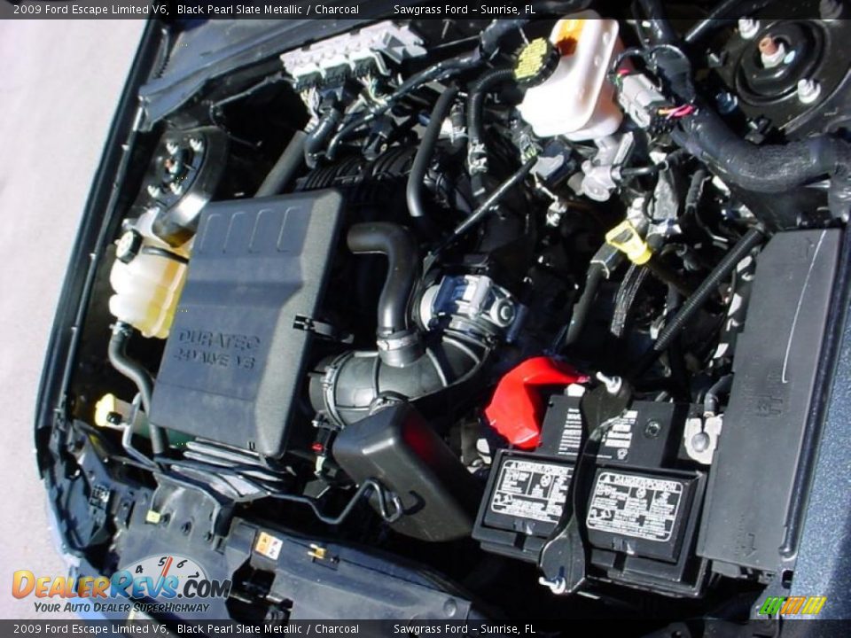 2009 Ford Escape Limited V6 Black Pearl Slate Metallic / Charcoal Photo #15