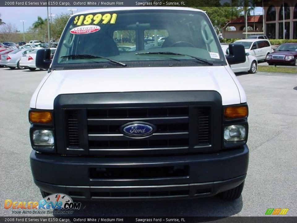 2008 Ford E Series Van E150 Cargo Oxford White / Medium Flint Photo #9