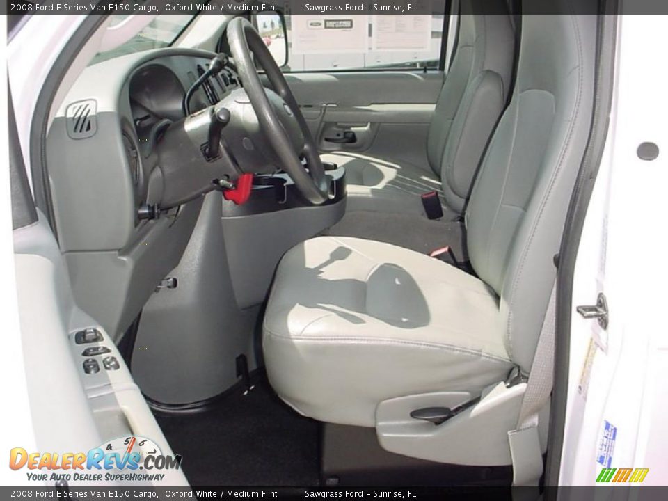 2008 Ford E Series Van E150 Cargo Oxford White / Medium Flint Photo #11
