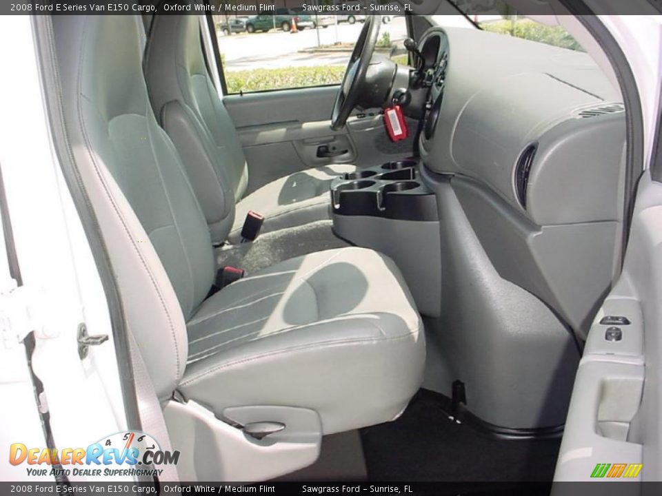 2008 Ford E Series Van E150 Cargo Oxford White / Medium Flint Photo #12
