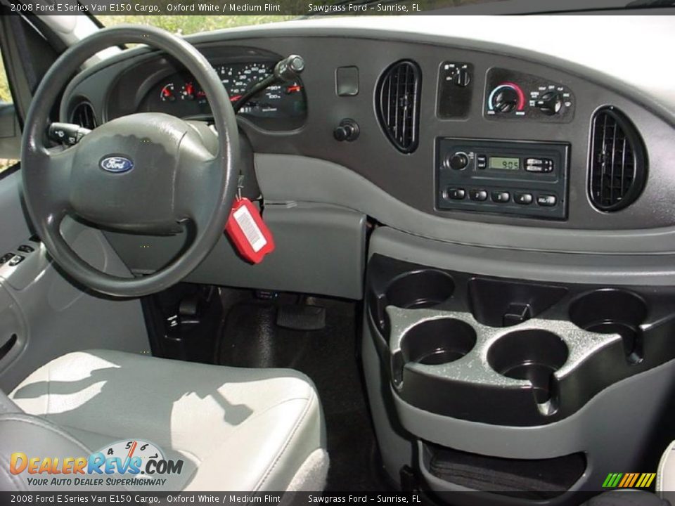 2008 Ford E Series Van E150 Cargo Oxford White / Medium Flint Photo #13