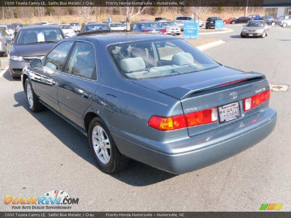 2000 Toyota Camry LE Sailfin Blue Metallic / Gray Photo #2
