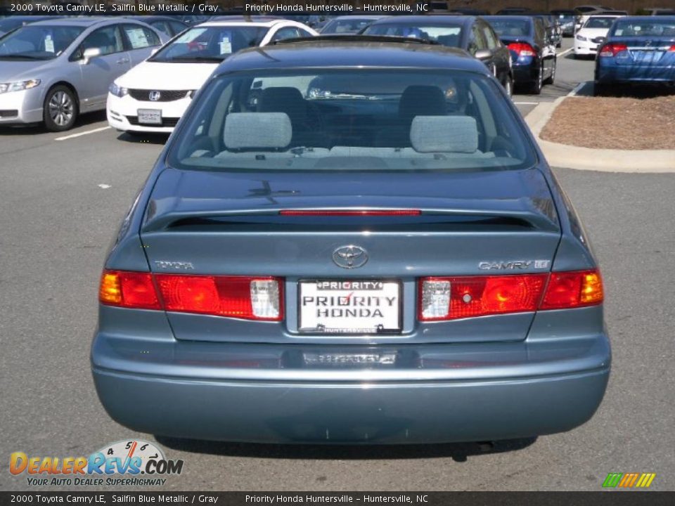 2000 Toyota Camry LE Sailfin Blue Metallic / Gray Photo #3
