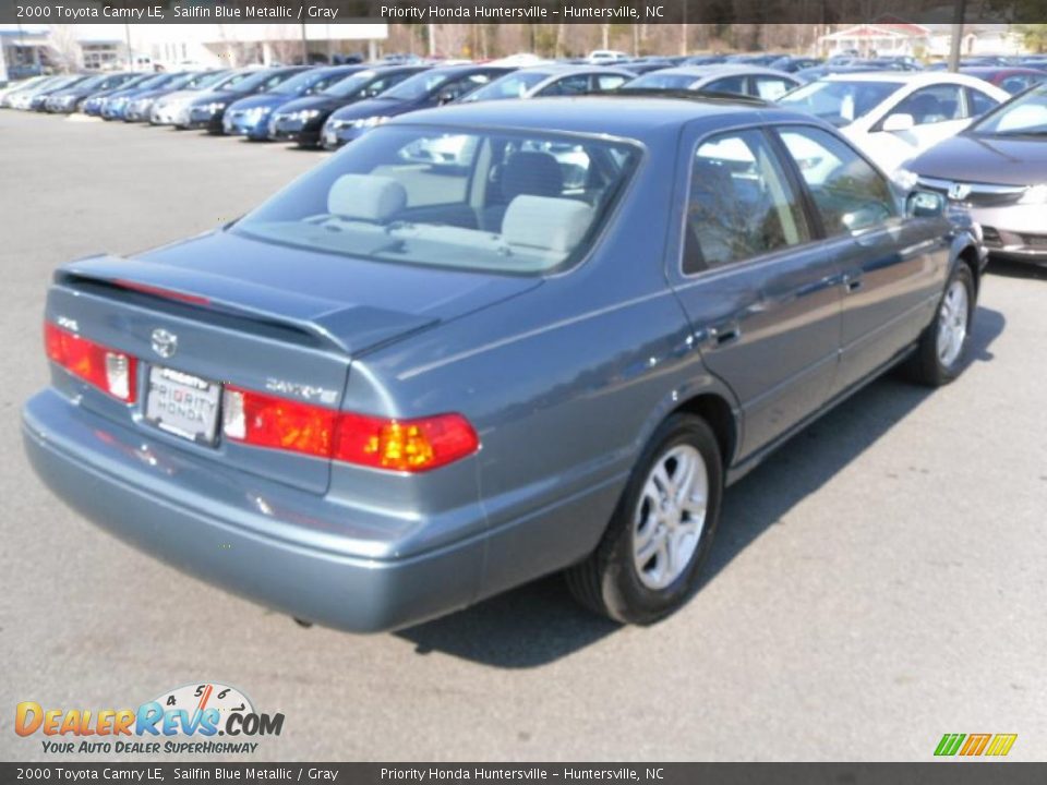 2000 Toyota Camry LE Sailfin Blue Metallic / Gray Photo #4
