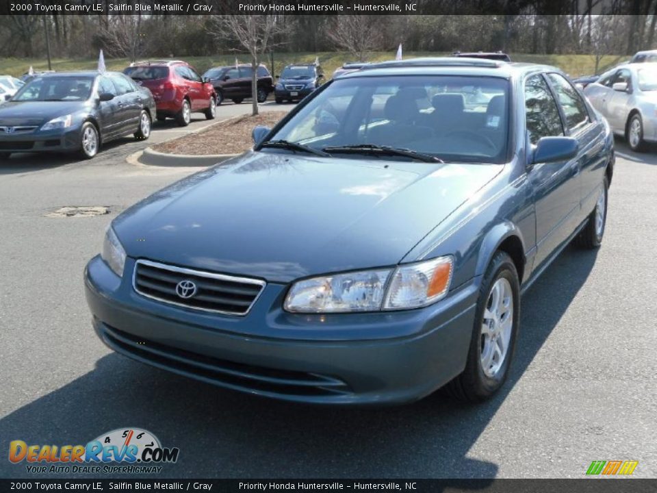2000 Toyota Camry LE Sailfin Blue Metallic / Gray Photo #6