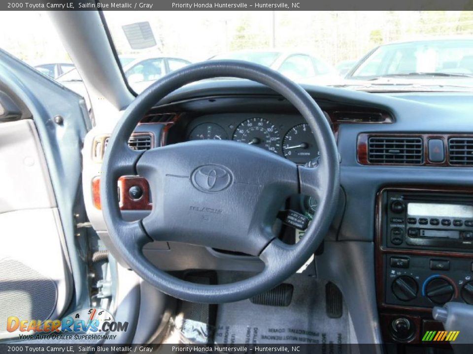 2000 Toyota Camry LE Sailfin Blue Metallic / Gray Photo #12