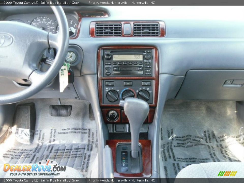 2000 Toyota Camry LE Sailfin Blue Metallic / Gray Photo #13