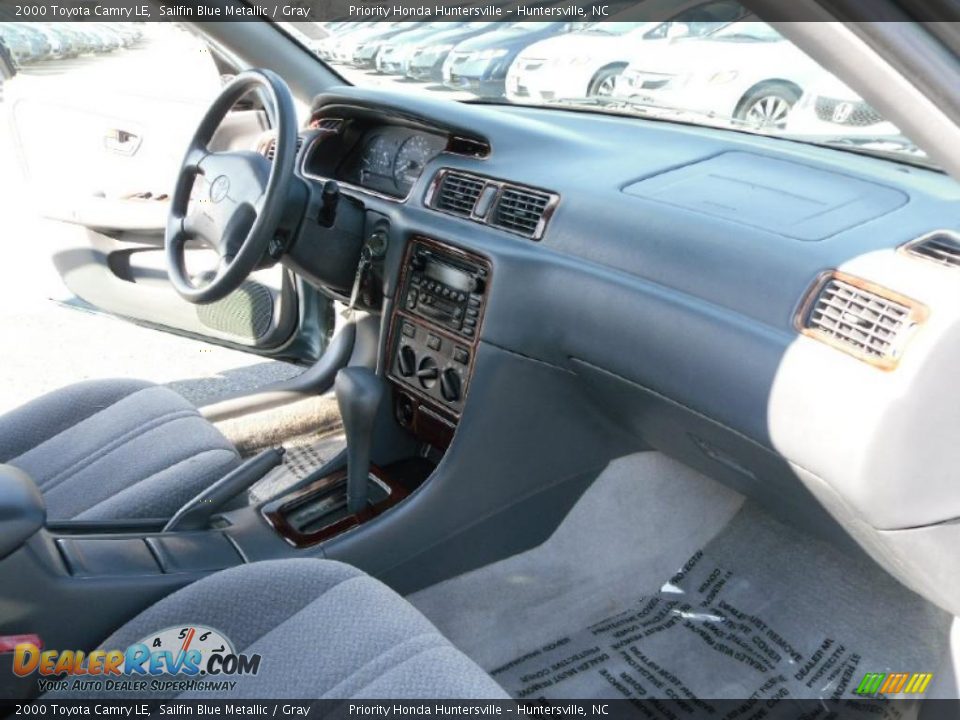 2000 Toyota Camry LE Sailfin Blue Metallic / Gray Photo #18