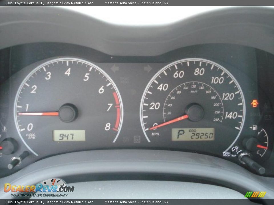 2009 Toyota Corolla LE Magnetic Gray Metallic / Ash Photo #14