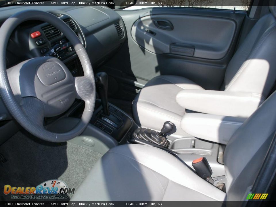 2003 Chevrolet Tracker LT 4WD Hard Top Black / Medium Gray Photo #6
