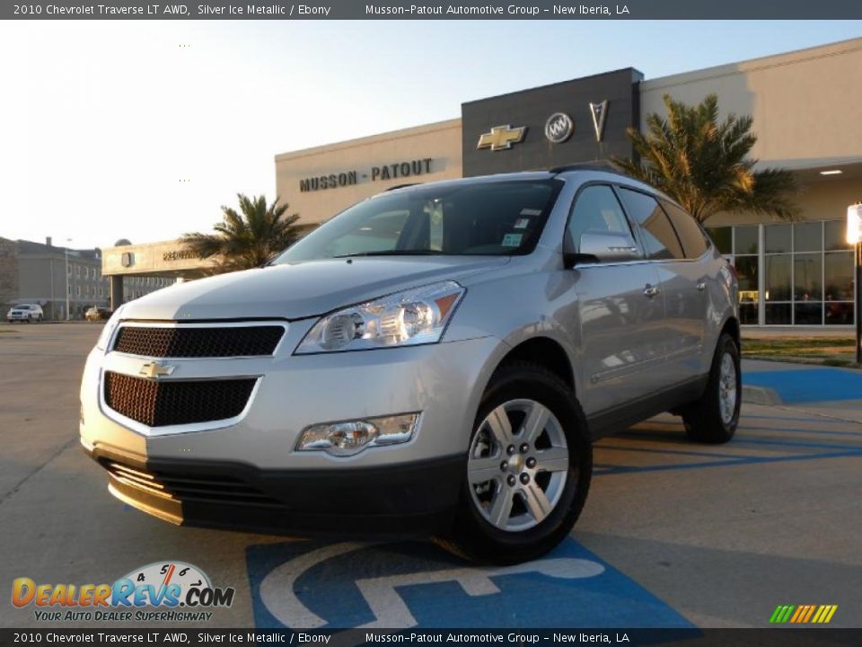 2010 Chevrolet Traverse LT AWD Silver Ice Metallic / Ebony Photo #1