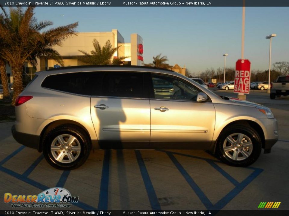 2010 Chevrolet Traverse LT AWD Silver Ice Metallic / Ebony Photo #6