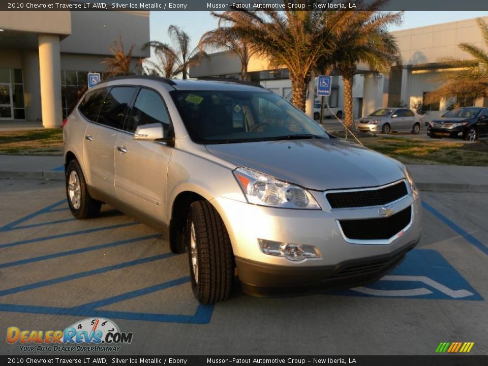 2010 Chevrolet Traverse LT AWD Silver Ice Metallic / Ebony Photo #7