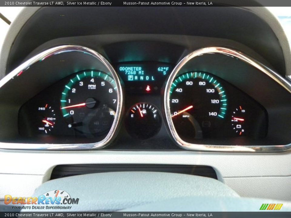 2010 Chevrolet Traverse LT AWD Silver Ice Metallic / Ebony Photo #13