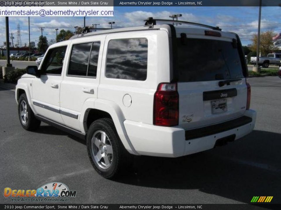 2010 Jeep Commander Sport Stone White / Dark Slate Gray Photo #3