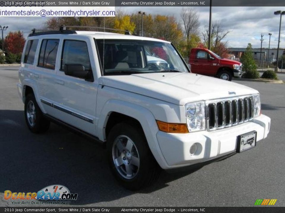 2010 Jeep Commander Sport Stone White / Dark Slate Gray Photo #6