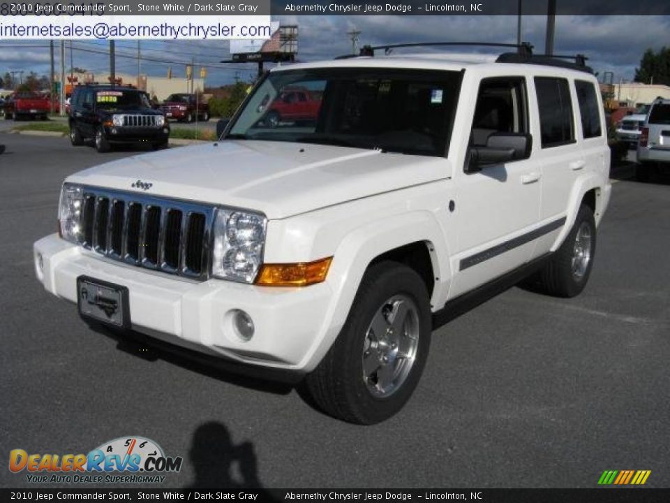 2010 Jeep Commander Sport Stone White / Dark Slate Gray Photo #7