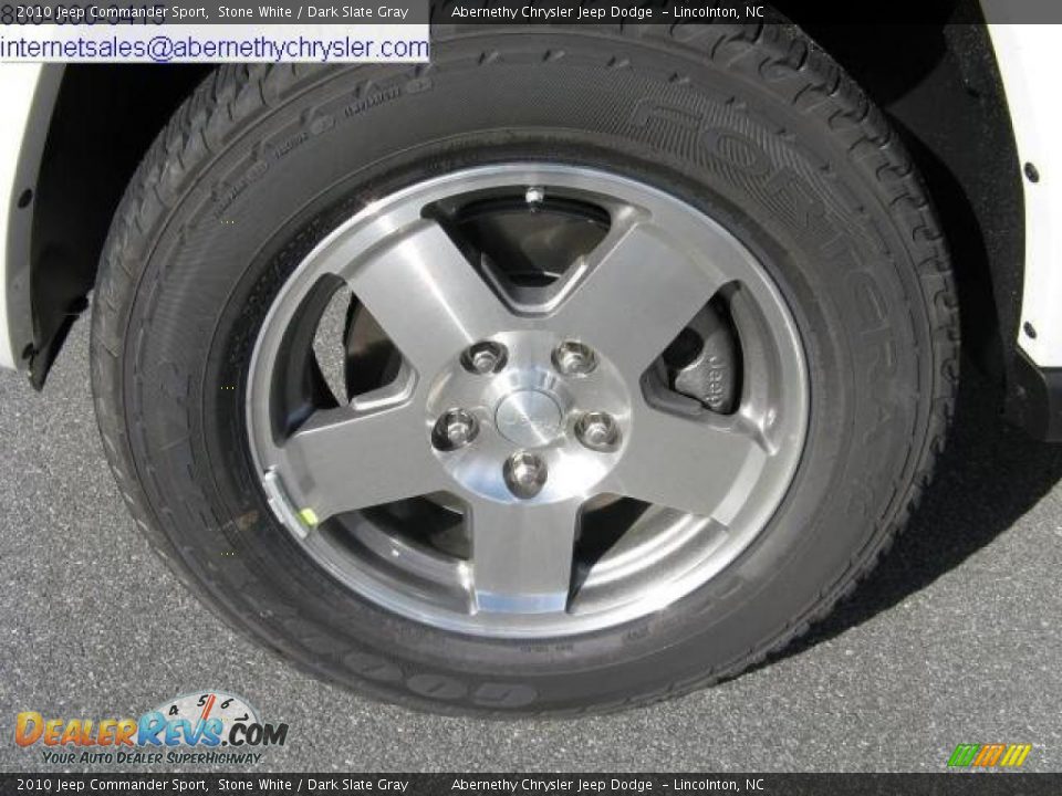 2010 Jeep Commander Sport Stone White / Dark Slate Gray Photo #8