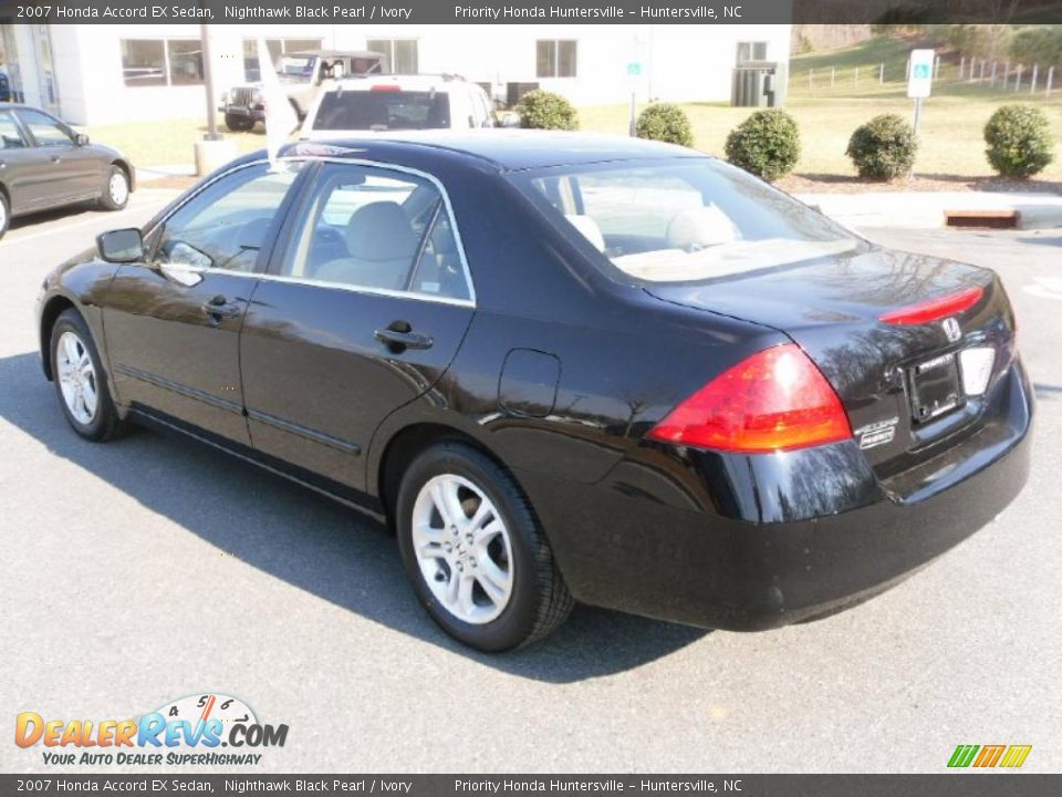 2007 Honda Accord EX Sedan Nighthawk Black Pearl / Ivory Photo #2