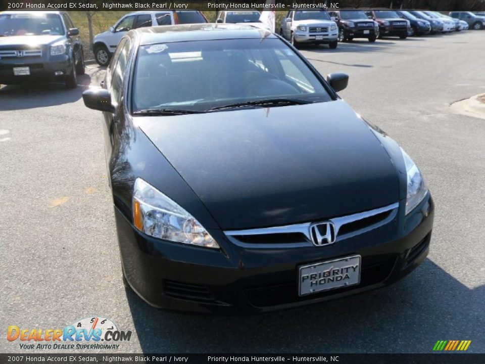 2007 Honda Accord EX Sedan Nighthawk Black Pearl / Ivory Photo #6