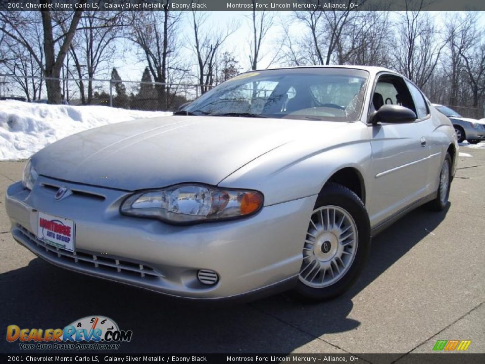 2001 Chevrolet Monte Carlo LS Galaxy Silver Metallic / Ebony Black Photo #1