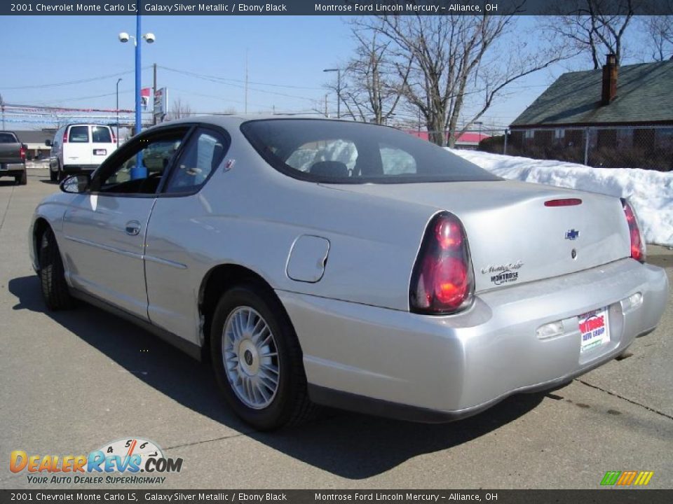 2001 Chevrolet Monte Carlo LS Galaxy Silver Metallic / Ebony Black Photo #3