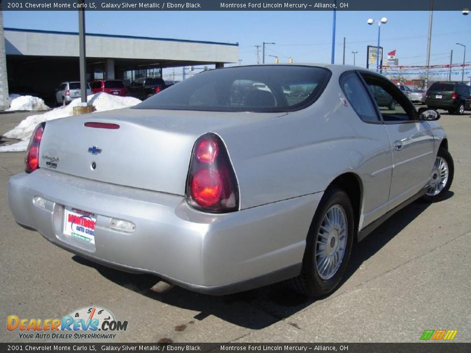 2001 Chevrolet Monte Carlo LS Galaxy Silver Metallic / Ebony Black Photo #5