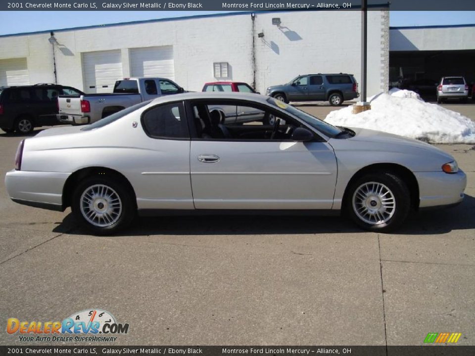 2001 Chevrolet Monte Carlo LS Galaxy Silver Metallic / Ebony Black Photo #6