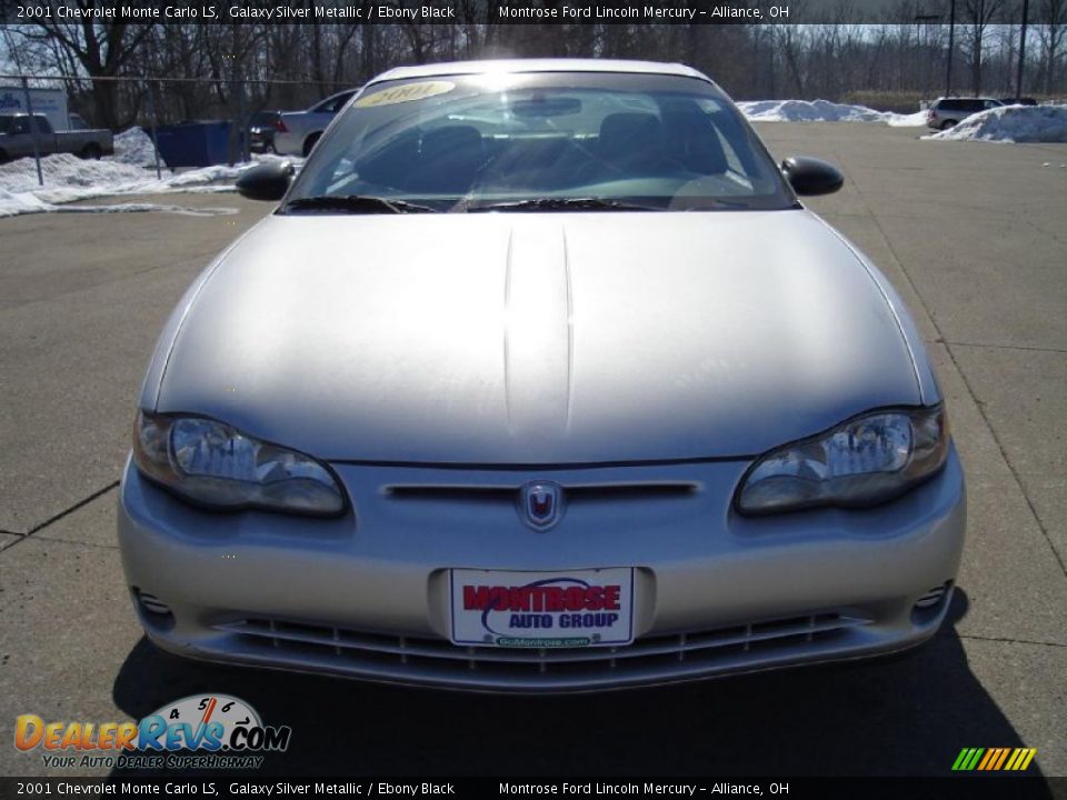2001 Chevrolet Monte Carlo LS Galaxy Silver Metallic / Ebony Black Photo #8