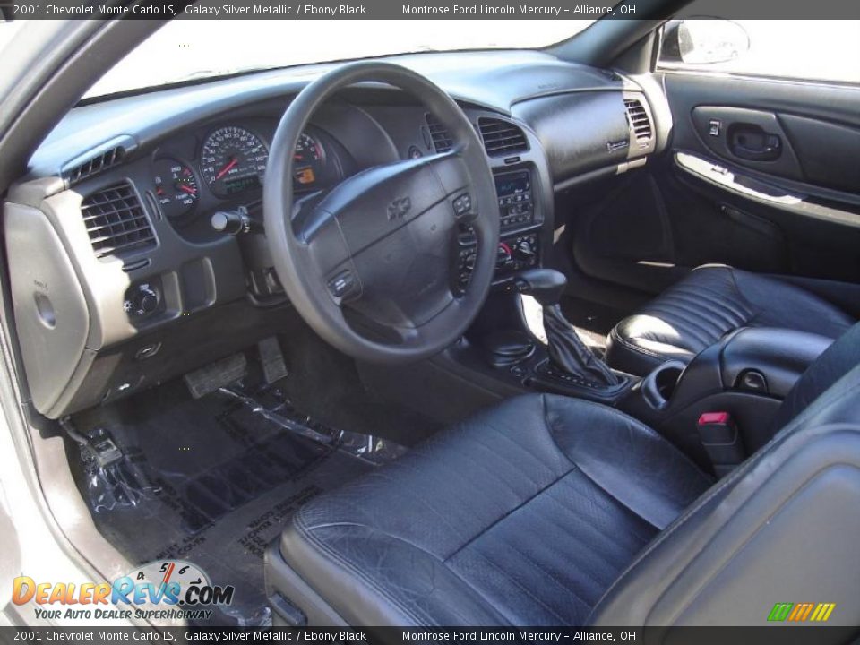 2001 Chevrolet Monte Carlo LS Galaxy Silver Metallic / Ebony Black Photo #20