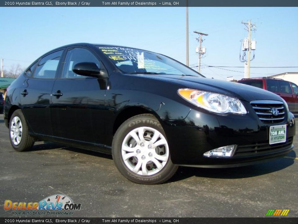 2010 Hyundai Elantra GLS Ebony Black / Gray Photo #1