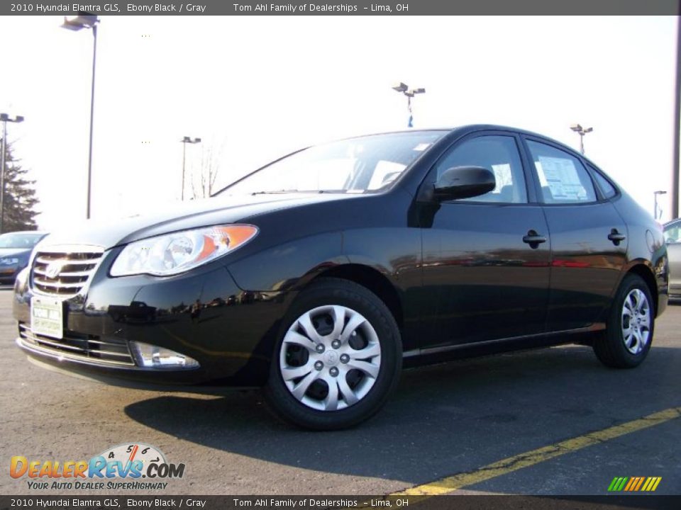2010 Hyundai Elantra GLS Ebony Black / Gray Photo #5