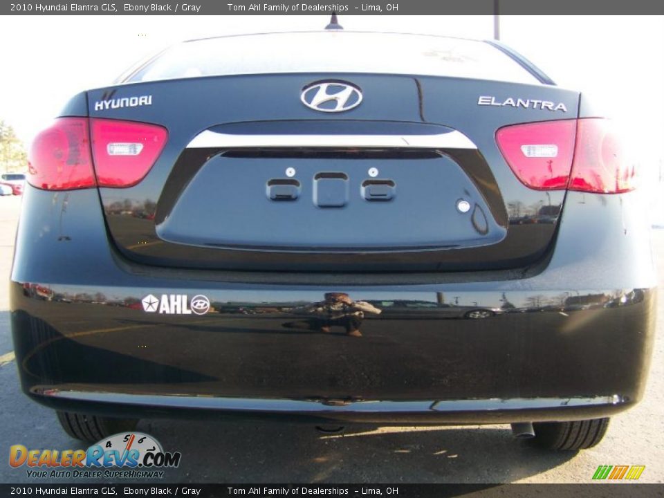 2010 Hyundai Elantra GLS Ebony Black / Gray Photo #6
