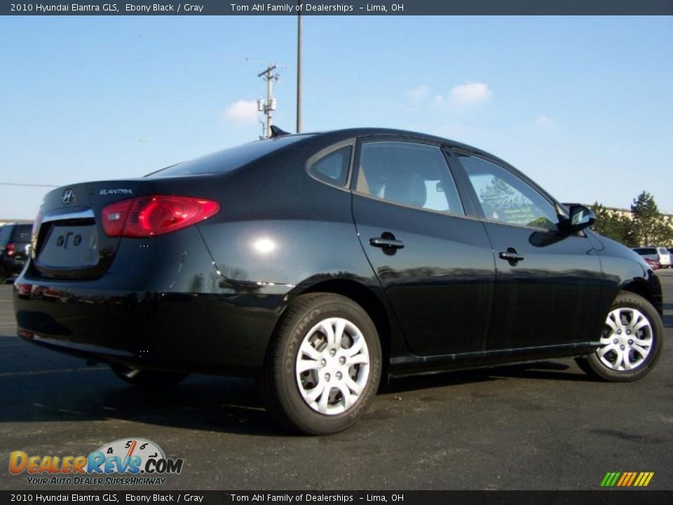2010 Hyundai Elantra GLS Ebony Black / Gray Photo #7