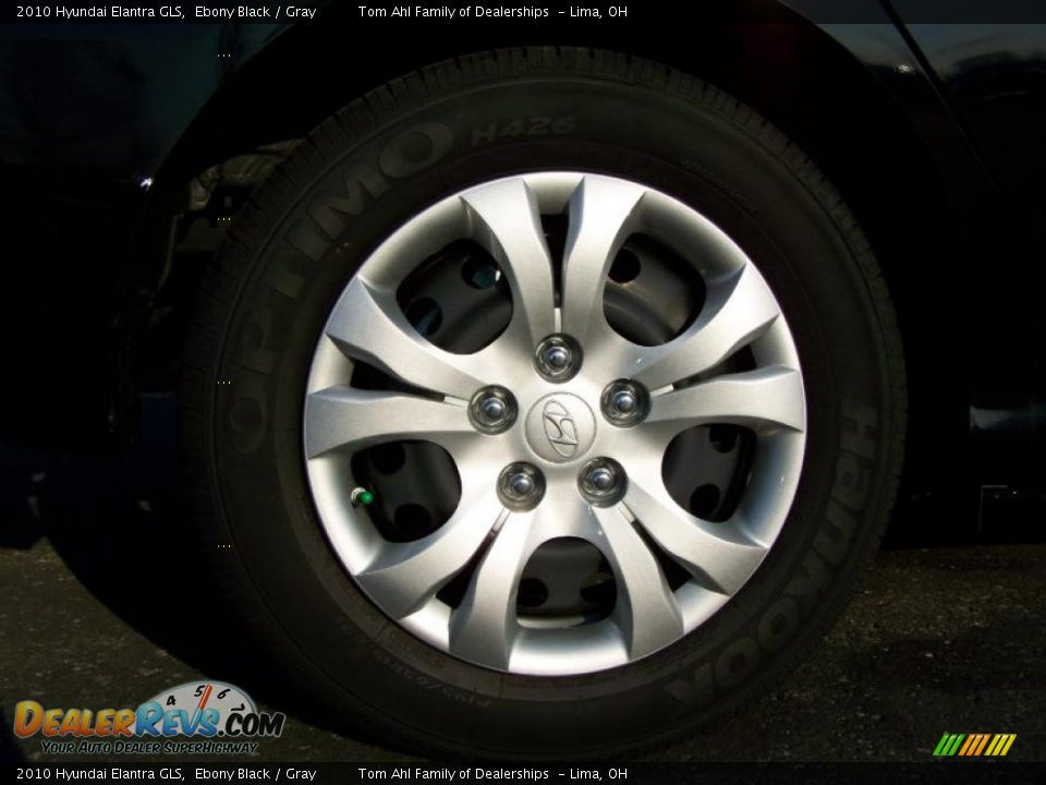 2010 Hyundai Elantra GLS Ebony Black / Gray Photo #8