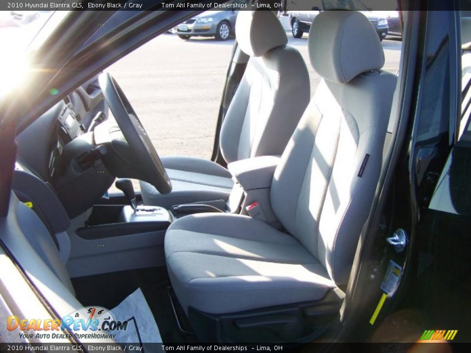 2010 Hyundai Elantra GLS Ebony Black / Gray Photo #9