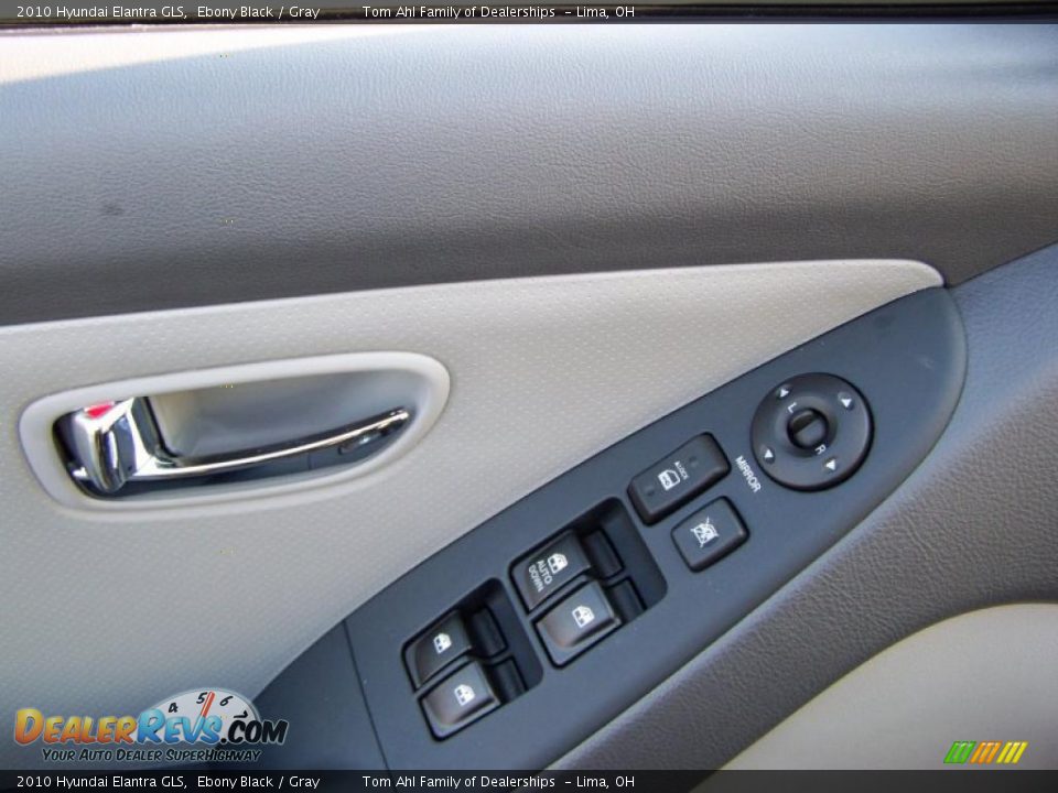2010 Hyundai Elantra GLS Ebony Black / Gray Photo #10