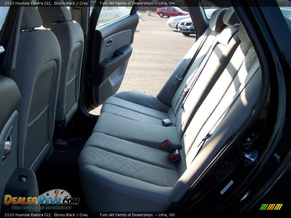 2010 Hyundai Elantra GLS Ebony Black / Gray Photo #12